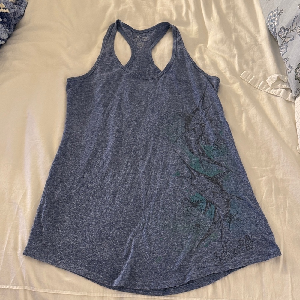 Heathered Blue Racerback Salt Life Swim Coverup